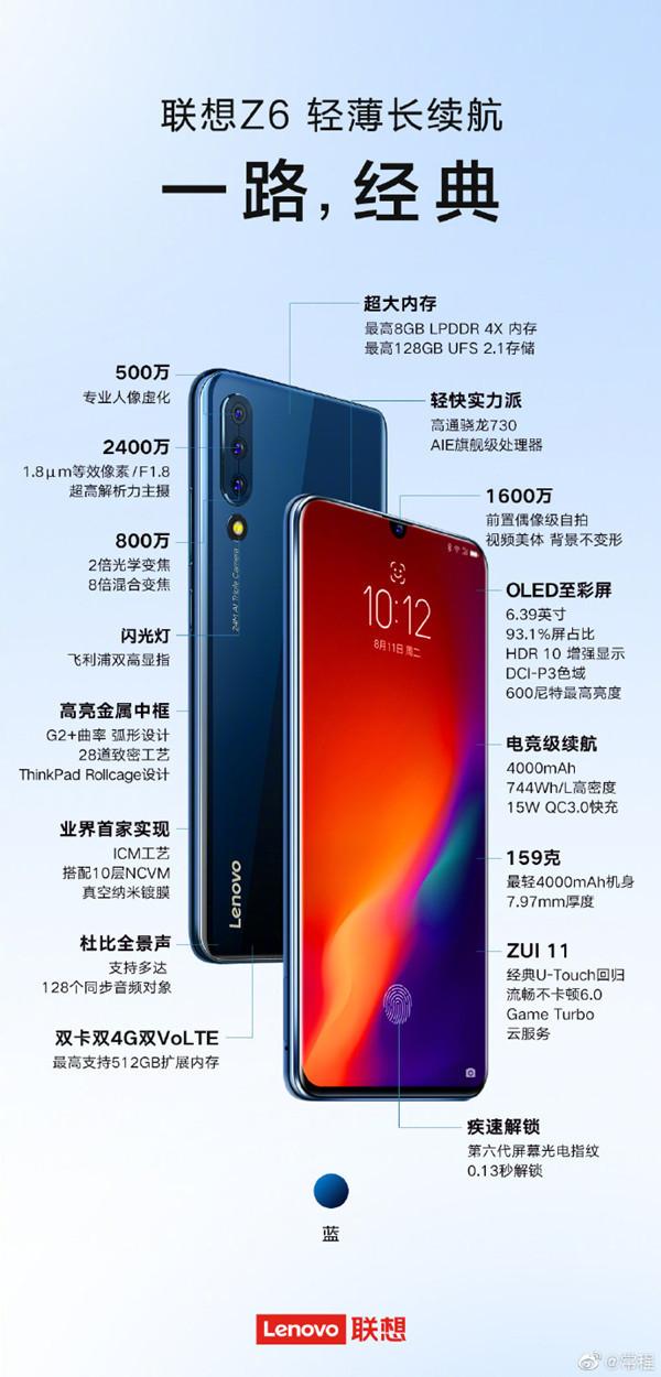 联想z6？联想z6参数？