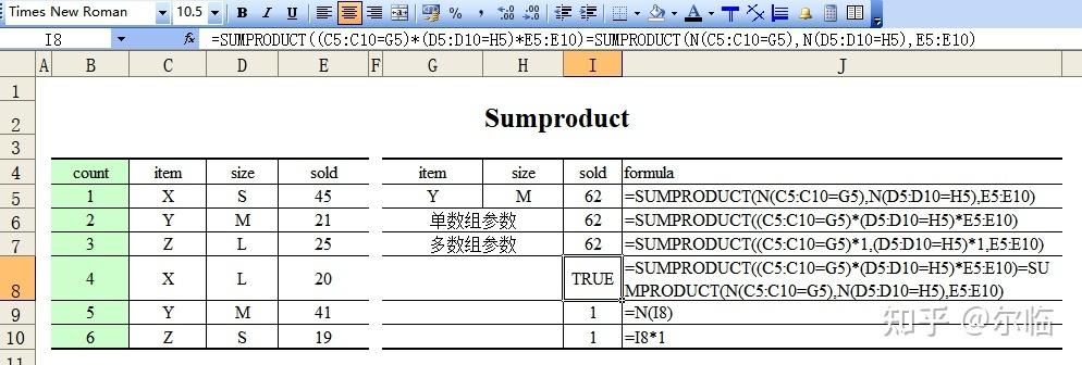 sumproduct函数，sumproduct函数的含义？