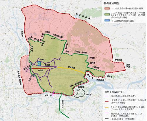 广州限行区域，广州限行区域外地车牌可以进去吗？