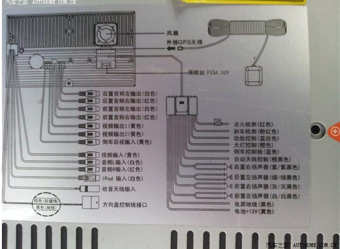 卡仕达dvd导航，卡仕达DVD导航尾线接线图！